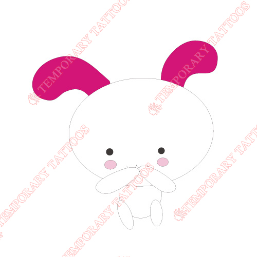 Rabbit Customize Temporary Tattoos Stickers NO.8950